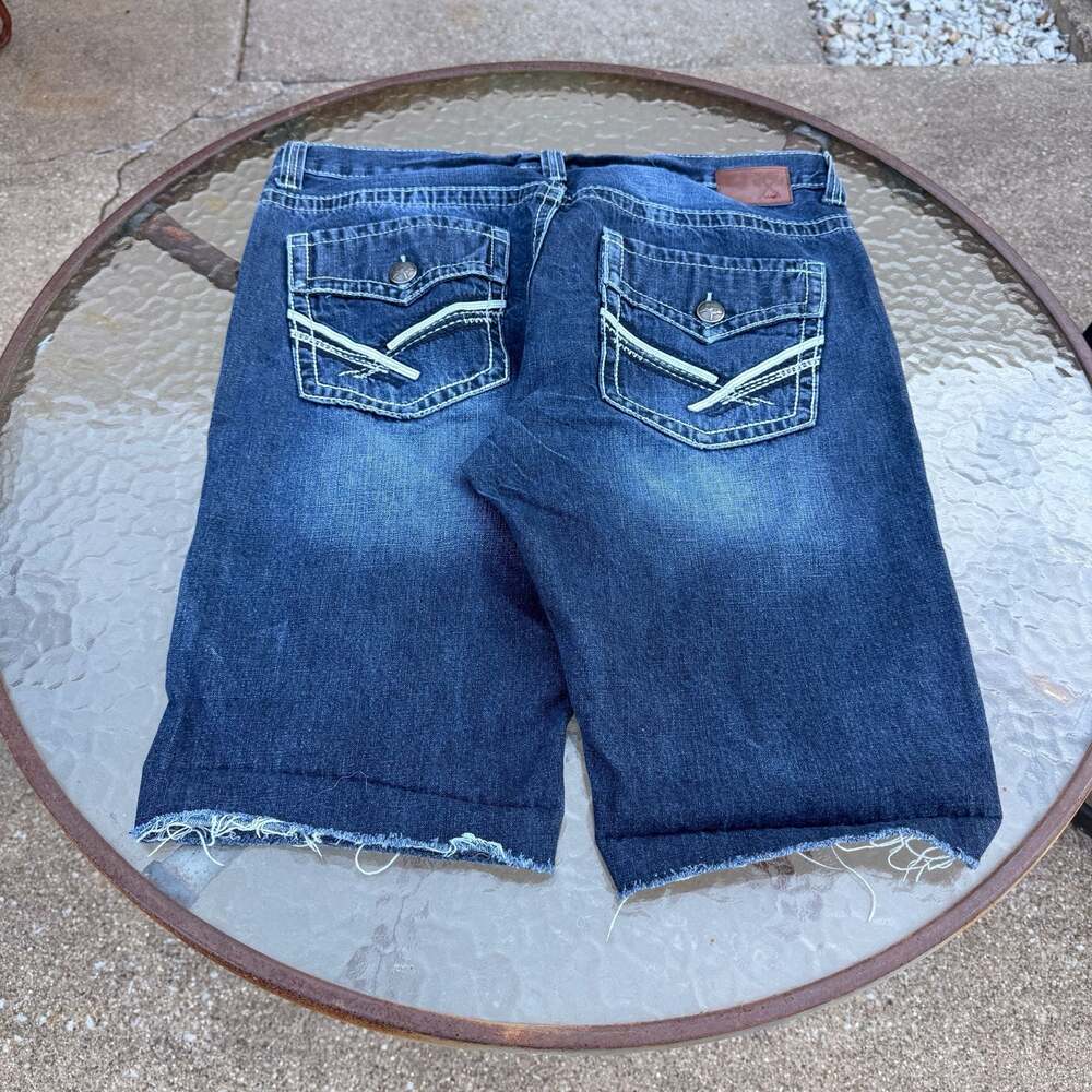 Axe & Crown Men's Baggy Distressed Denim Jean Shorts Size 36